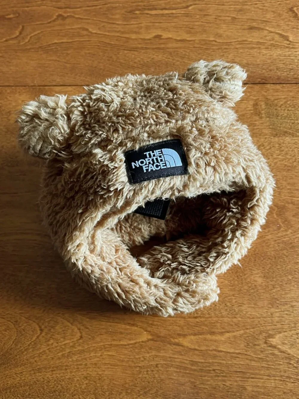 The North Face cozy bear hat 0-6m